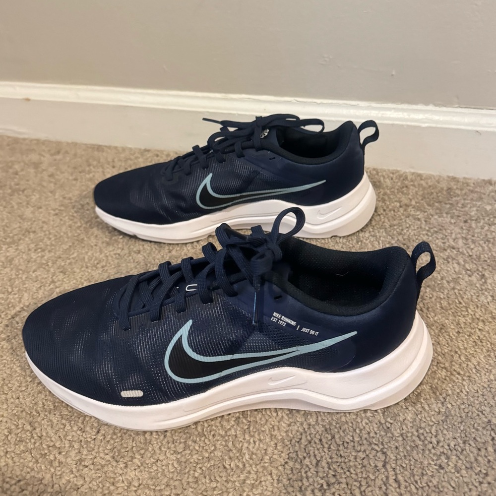 Nike Downshifter 12 Men's Road Running Shoes Midnight Navy/Worn Blue size 7.5